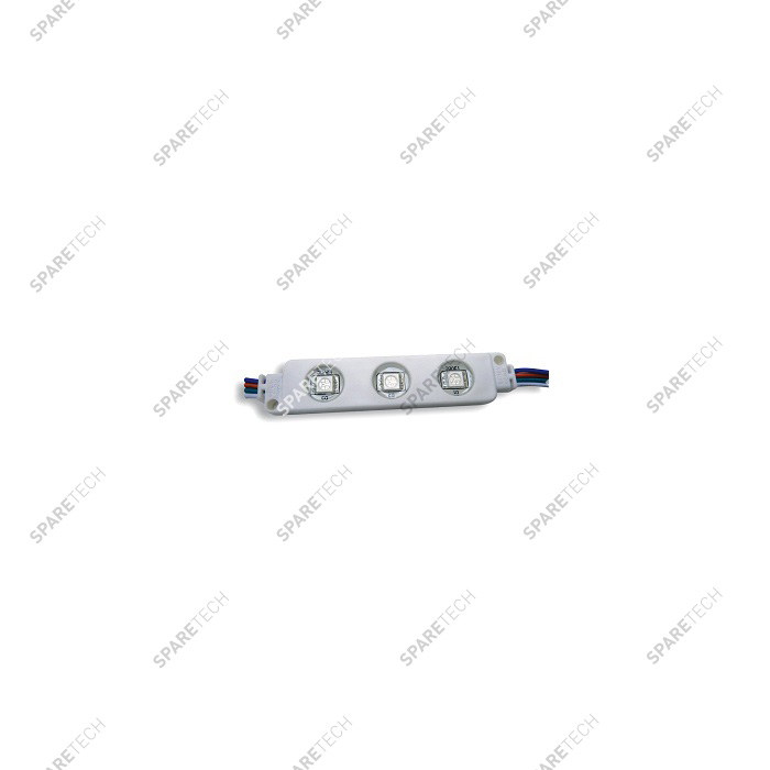 Module 3 LED multicolore 12VDC, 12 lumens, IP65, 0.72 W